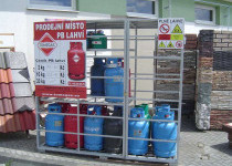 Prodej propan - butanového plynu plynu v tlakových lahvích, 10kg a 2kg